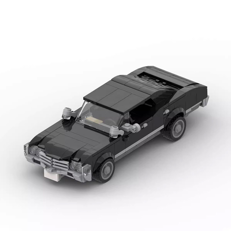 Vintage Collectible Model Cars - 60s Black Four Door Retro Muscle