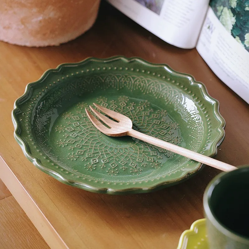 Elegant Vintage Embossed Ceram - Vintage Collectible Dishes review and price
