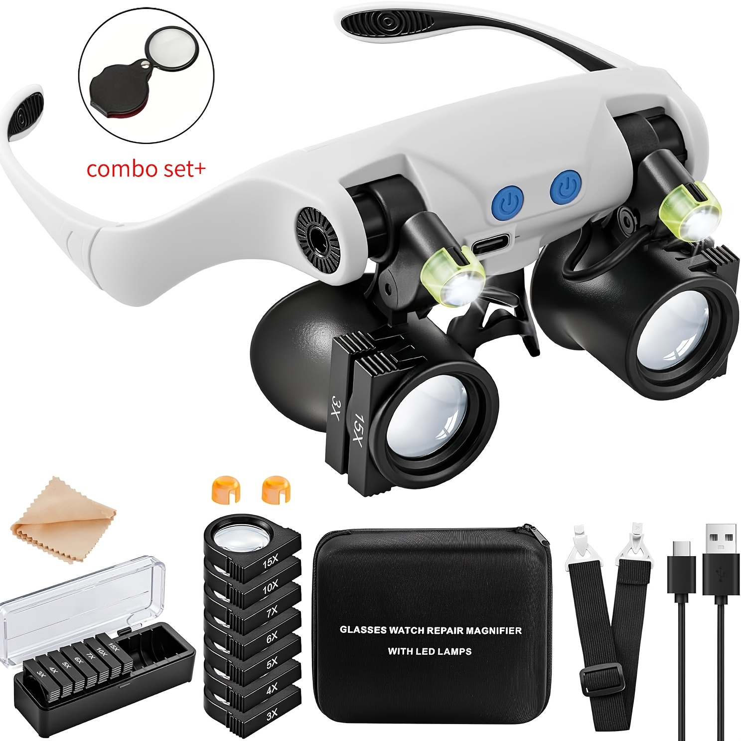Head-mounted LED Magnifying Gl - Darkroom Enlarger Lens review and price