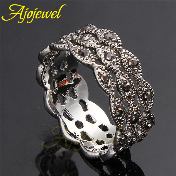 Ajojewel 3 Layer Rhinestone Ri - Vintage And Collectible Items review and price