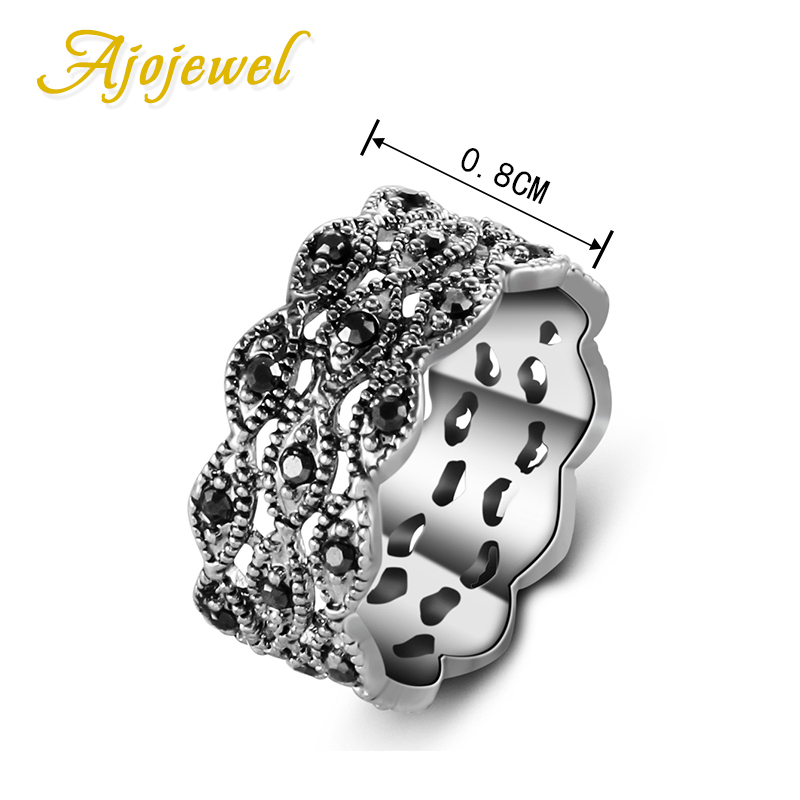 Ajojewel 3 Layer Rhinestone Ri - Vintage And Collectible Items review and price