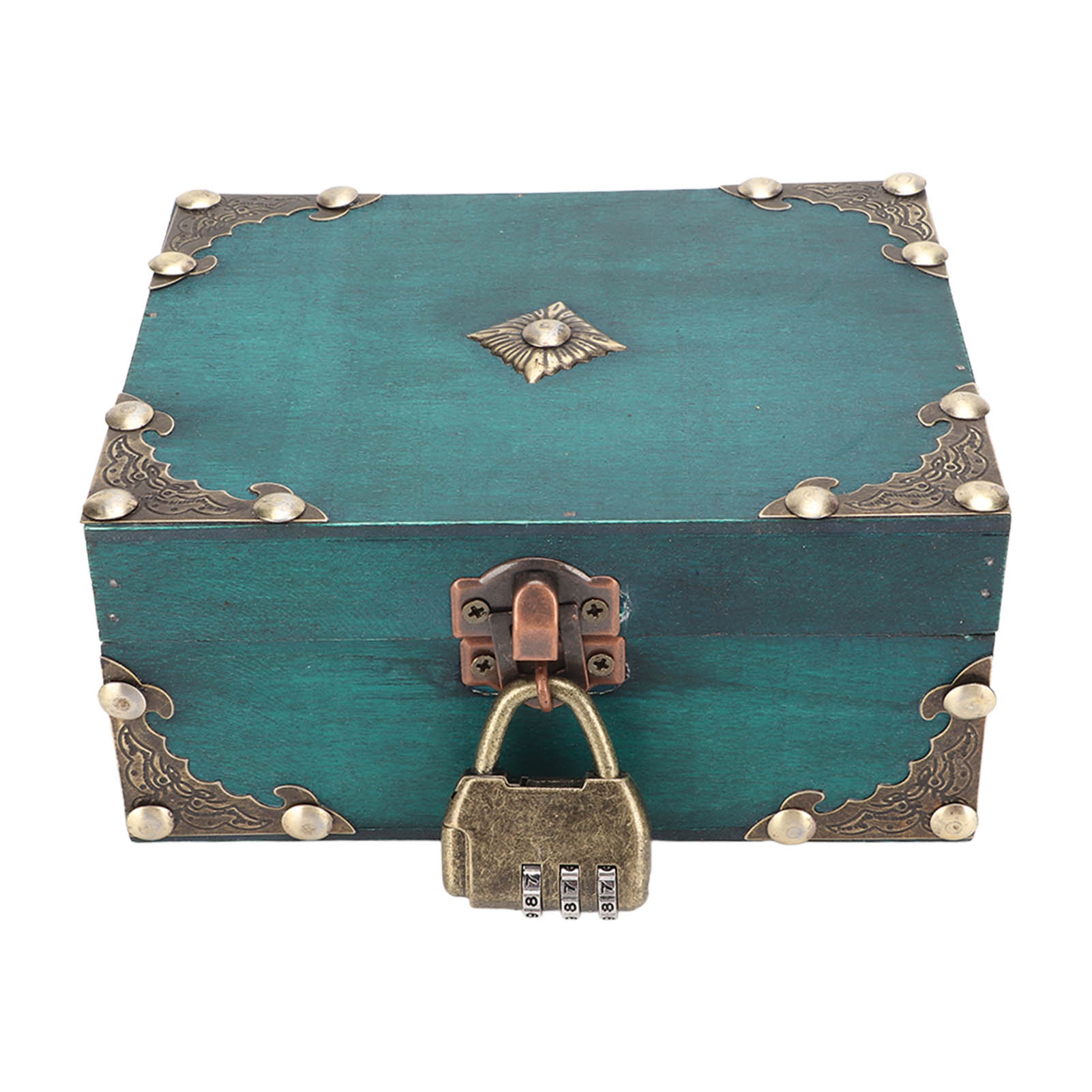 Wooden Jewelry Storage Case wi - Vintage And Collectible Items review and price