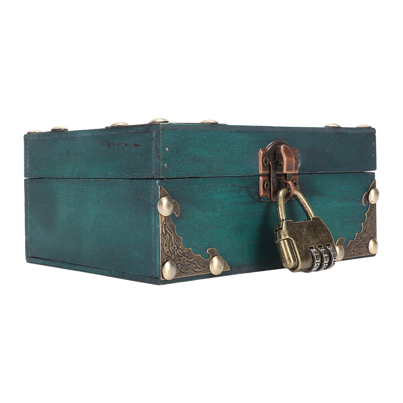 Wooden Jewelry Storage Case wi - Vintage And Collectible Items review and price