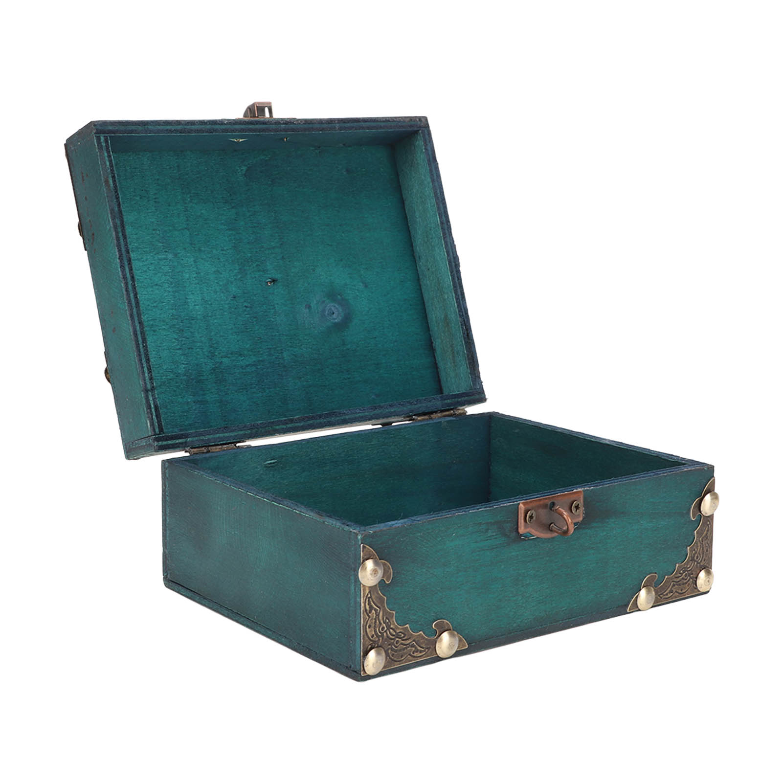 Wooden Jewelry Storage Case wi - Vintage And Collectible Items review and price