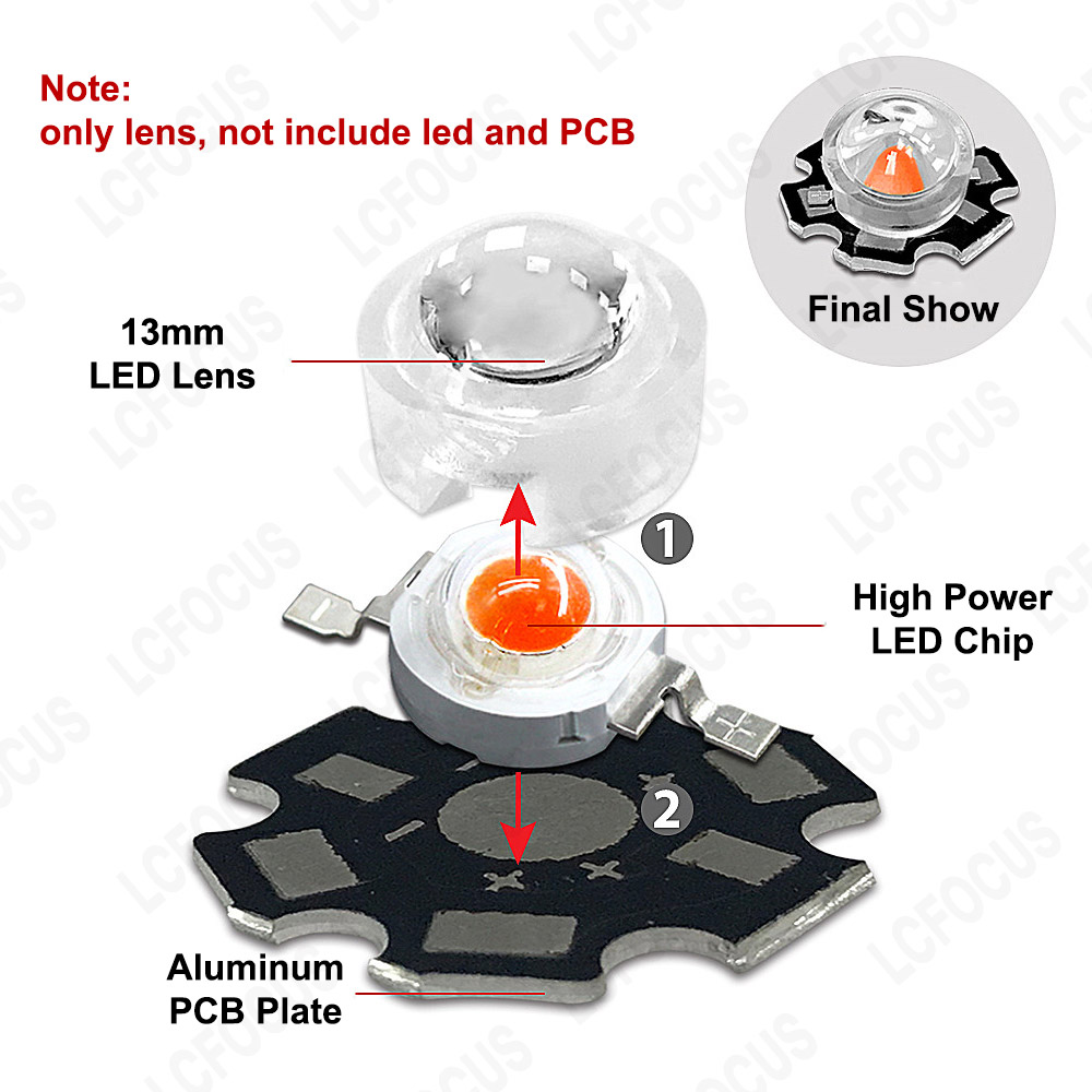 13mm 1W 3W Mini LED Lens 15 30 - Darkroom Enlarger Lens review and price