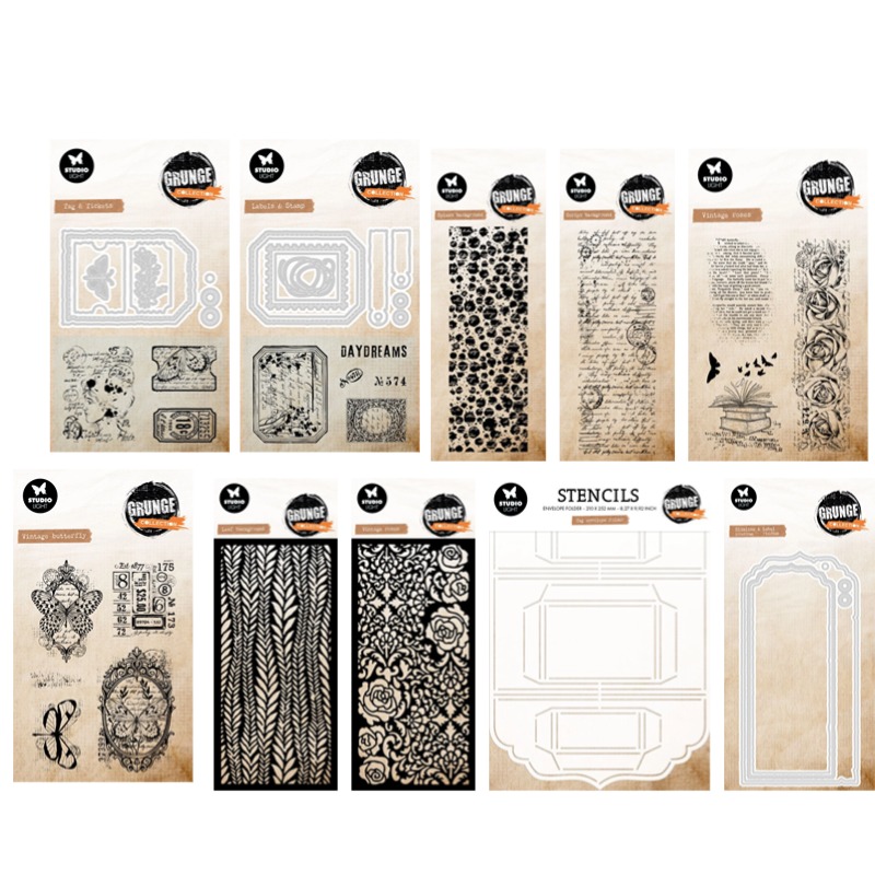 Tag Envelope Grunge Collection - Vintage Collectible Stamps review and price