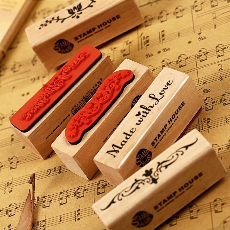 Vintage Strip Wooden Rubber St - Vintage Collectible Stamps review and price