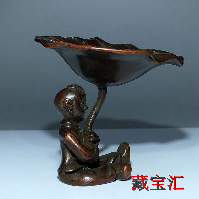 Vintage Antique Lotus Leaf Chi - Vintage And Collectible Items review and price