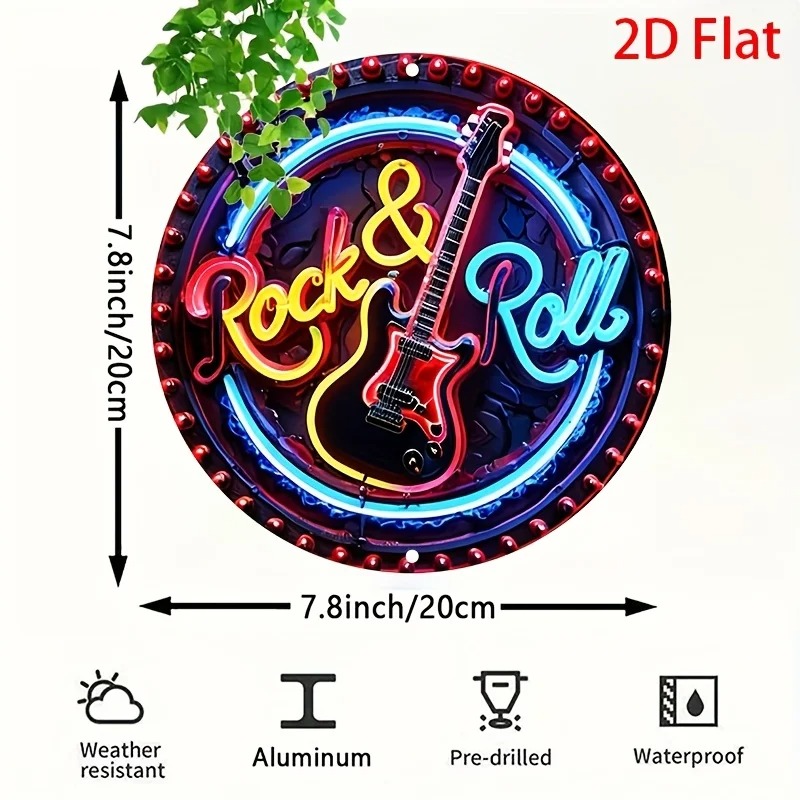 A Vintage Rock Neon Sign, 2Dfl - Vintage Collectible Plates review and price