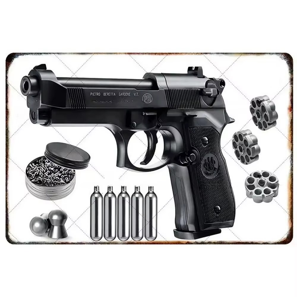 Vintage Retro Airsoft Pistol M - Vintage Collectible Plates review and price