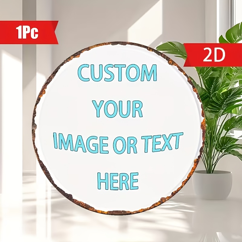 Custom Round Metal Tin Sign, P - Vintage Collectible Plates review and price